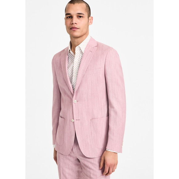Michael Kors Men Classic Fit Suit Separates Jacket Pink Size 42R - Picture 1 of 3